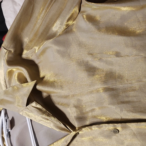 The Work Connection Gold Blouse - Picture 6 of 7